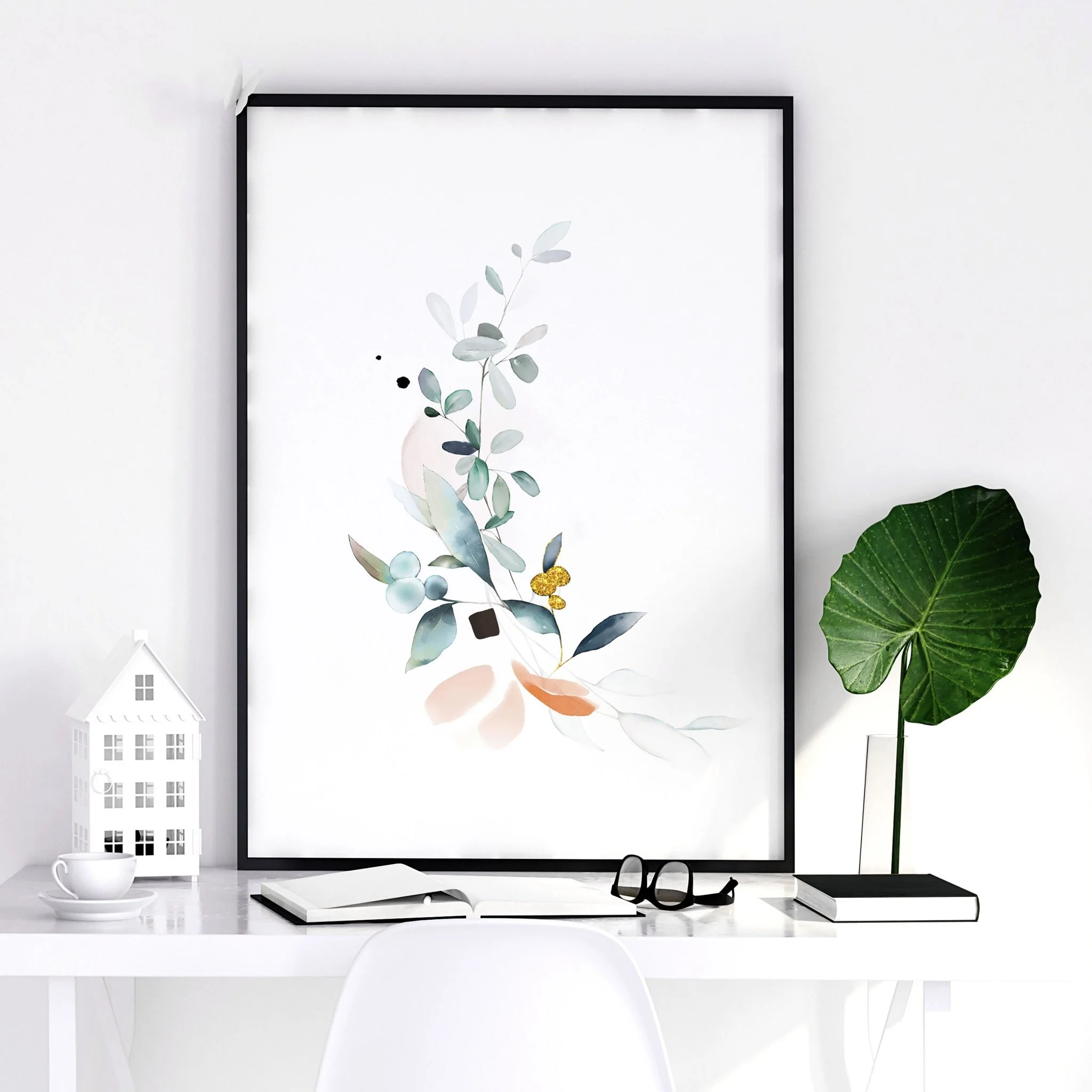 Relaxing bedroom wall art | set of 3 framed art prints - Image 7