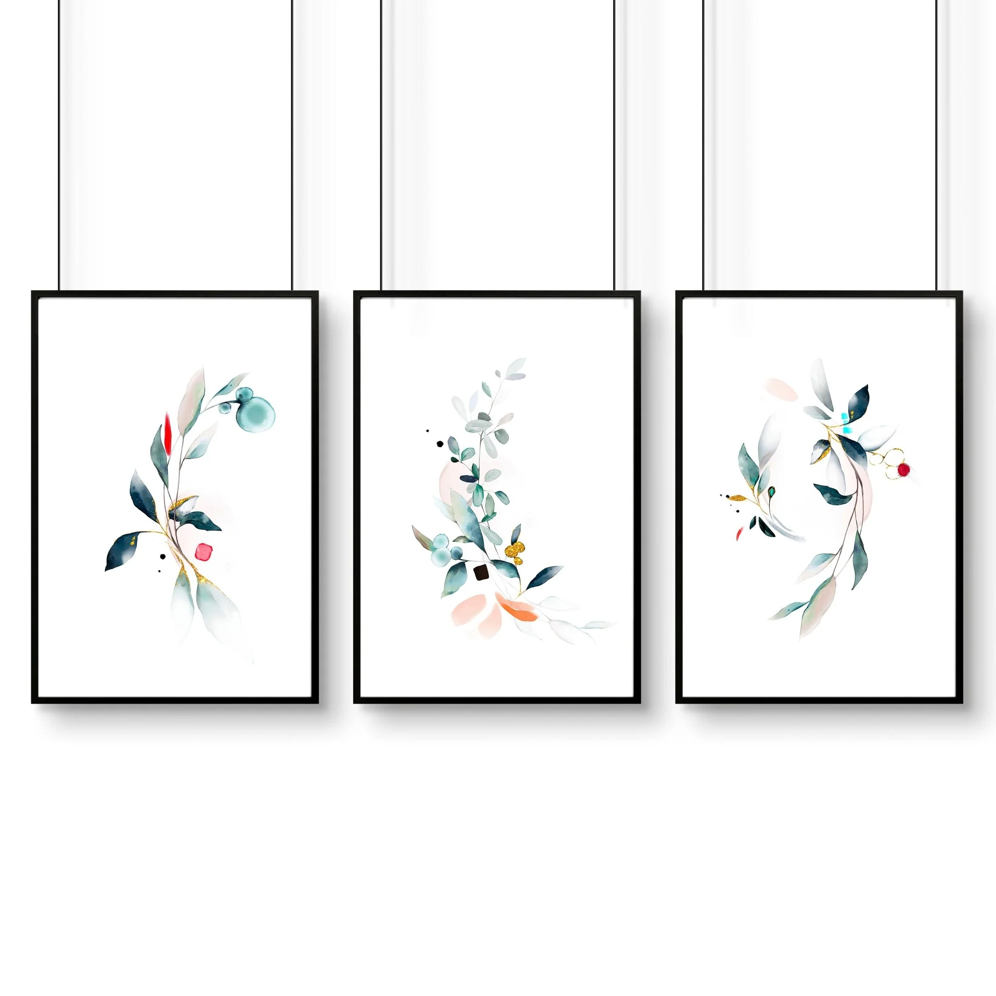 Relaxing bedroom wall art | set of 3 framed art prints - Image 9