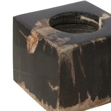 Relic Dark Petrified Wood Tealight Holder - Image 8