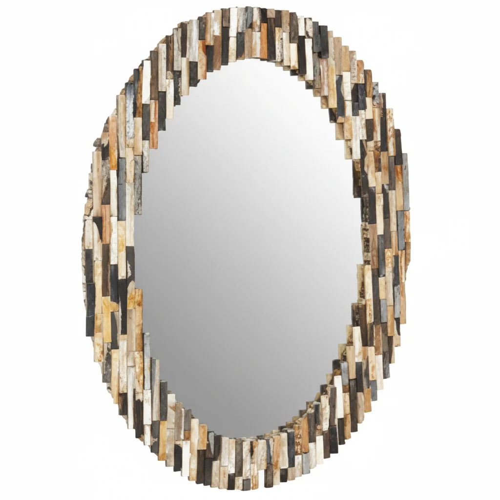 Relic Multi Tile Oval Wall Mirror