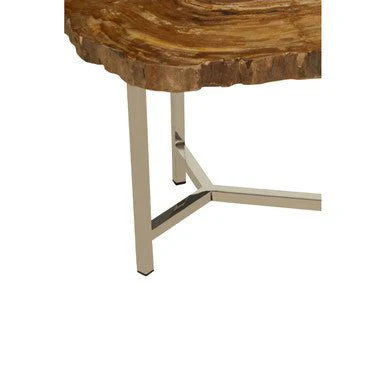Relic Small Petrified Wood Side Table - Image 10