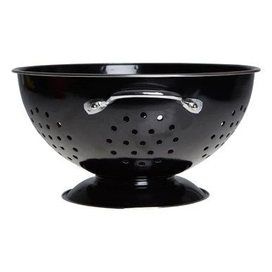 Retro Black Enamel Colander - Image 6