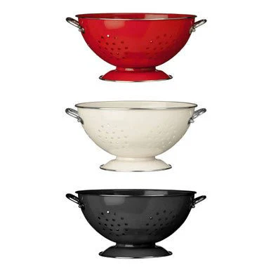 Retro Cream Enamel Colander - Image 9