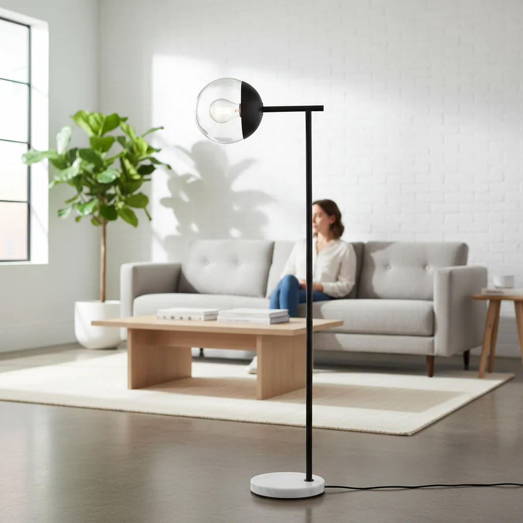 Revive Black Finish Floor Lamp - Image 2
