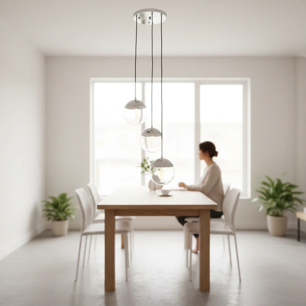 Revive Chrome Finish 3 Pendant Light - Image 2