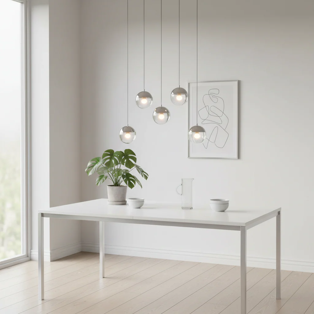 Revive Chrome Finish 5 Pendant Light - Image 3