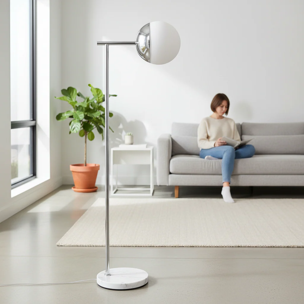 Revive Chrome Finish Floor Lamp - Image 2