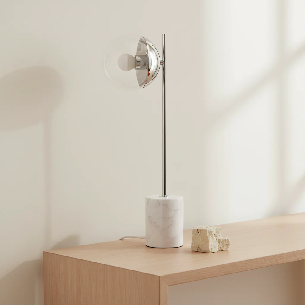 Revive Chrome Finish Table Lamp - Image 4