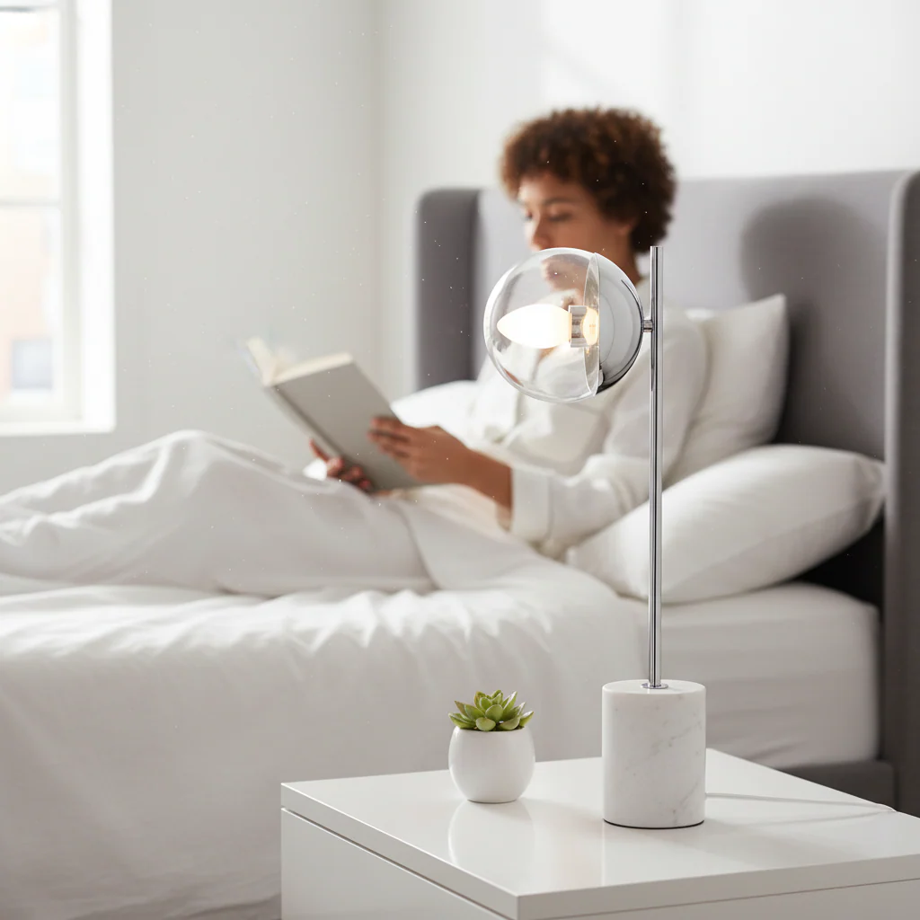 Revive Chrome Finish Table Lamp - Image 8