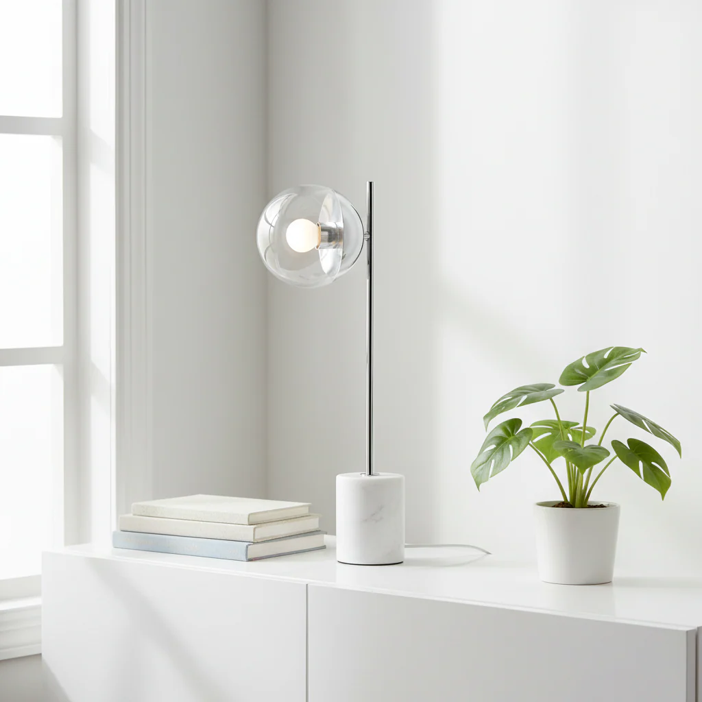 Revive Chrome Finish Table Lamp - Image 9