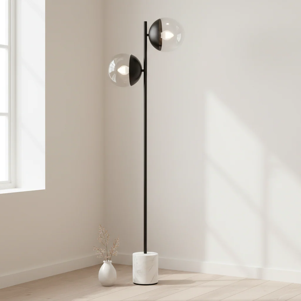 Revive Two Light Black Floor Lamp - Image 3