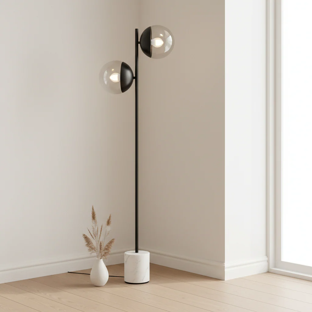 Revive Two Light Black Floor Lamp - Image 4