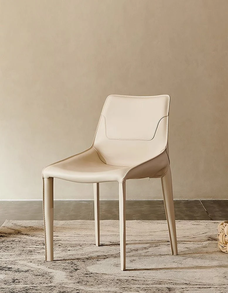 Rinaldi Modern Dining Chair, Real Leather - Image 7