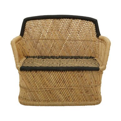 Rowan Two Seater Natural And Black Sofa - Image 5