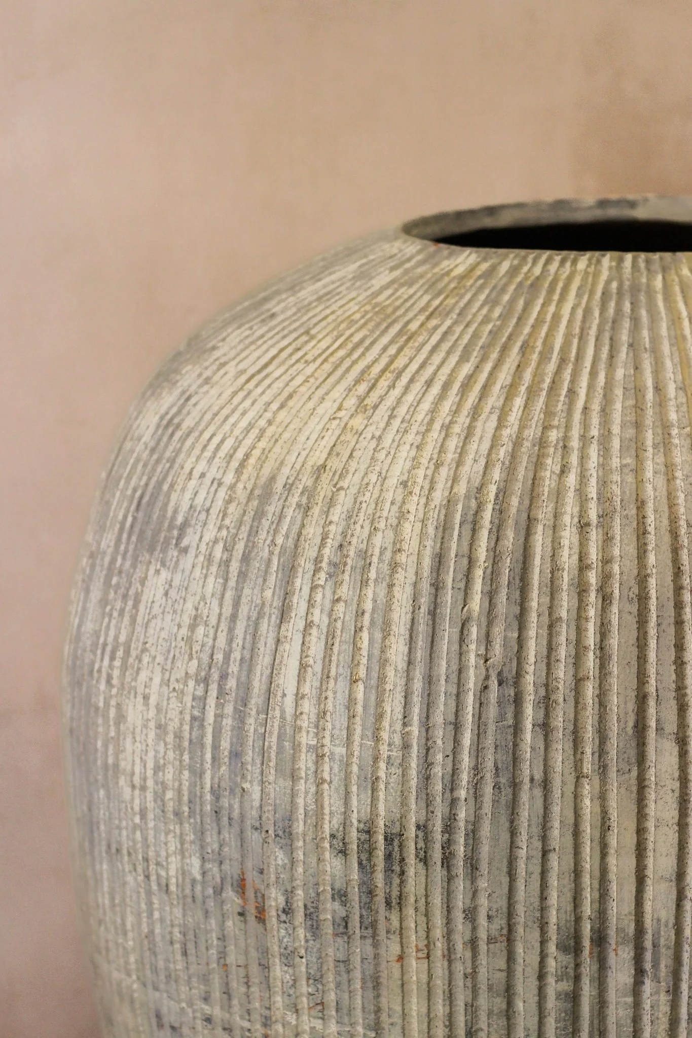 Rustic Glazed Brown XL Indonesian Pot No 32 - Image 3