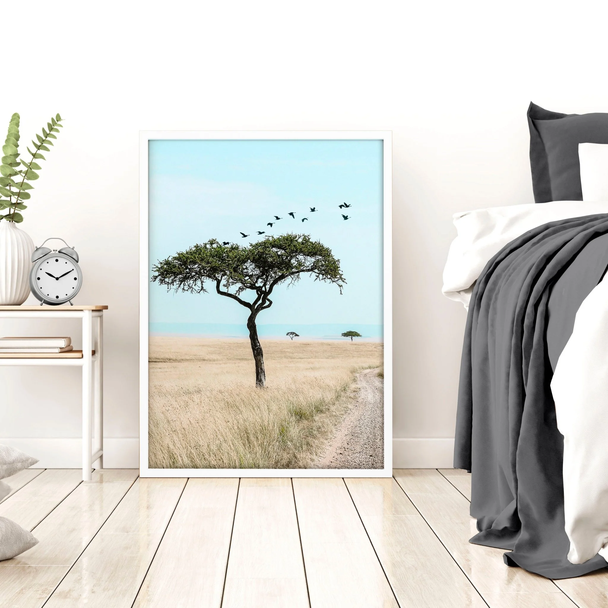 Safari Accessories For Bedroom | Set of 3 African Wildlife Wall art Prints - Image 9
