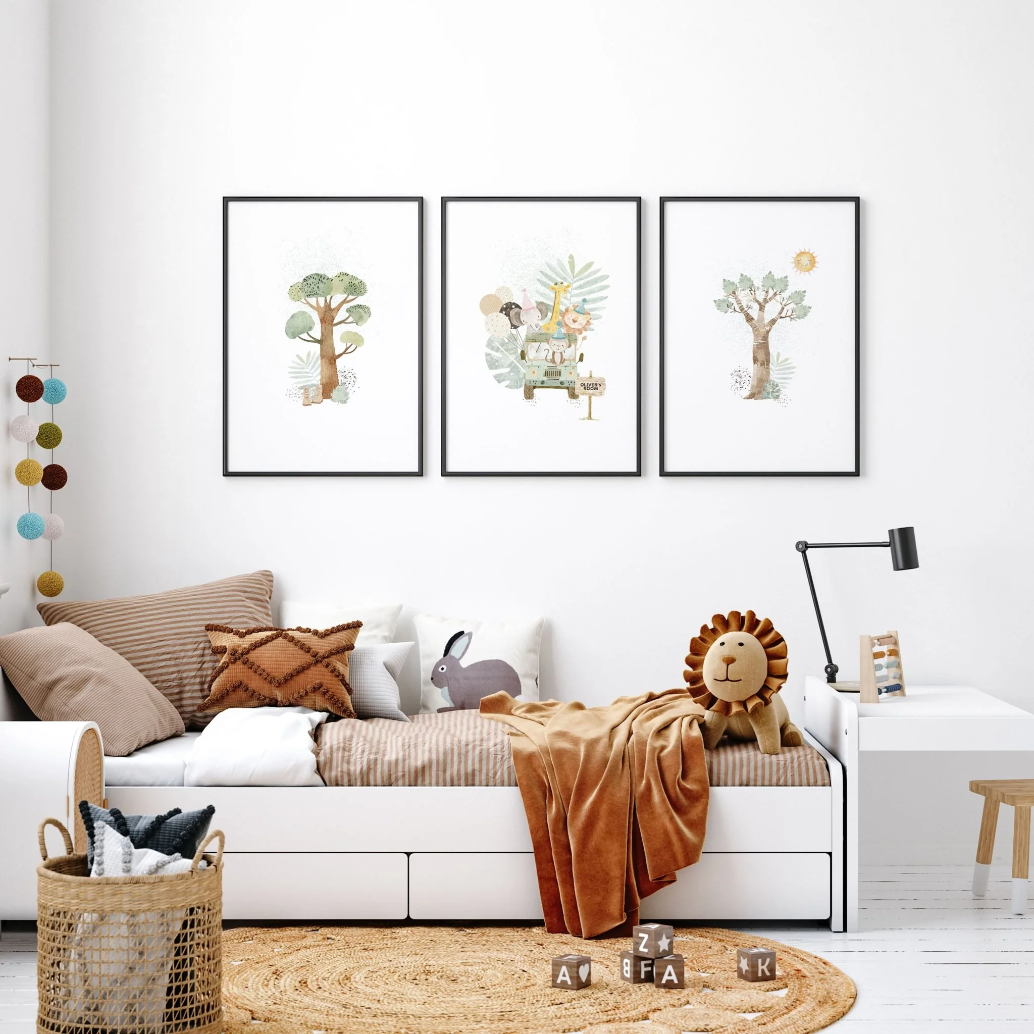 Safari Nursery Pictures | Set of 3 wall art prints - Image 5