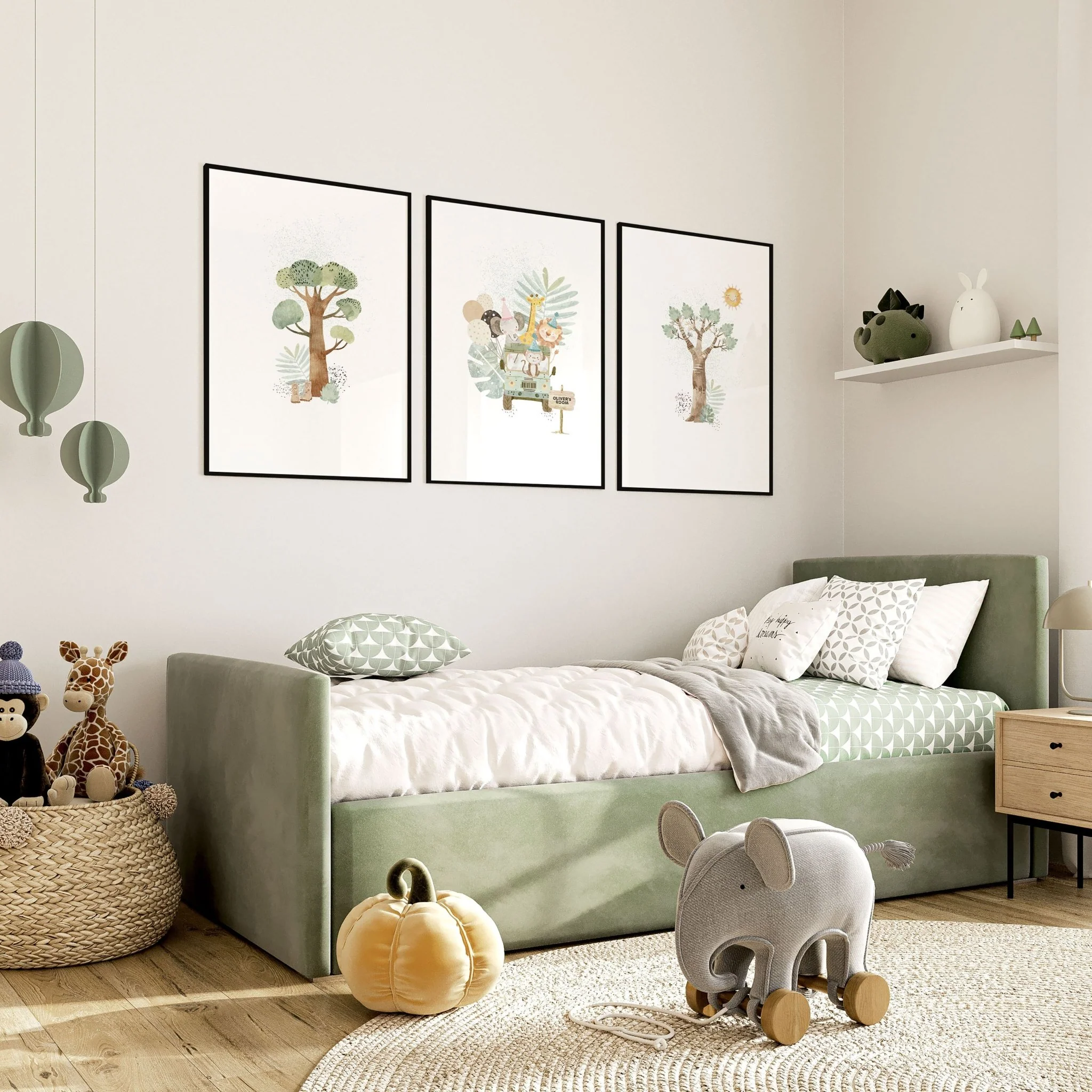 Safari Nursery Pictures | Set of 3 wall art prints - Image 6