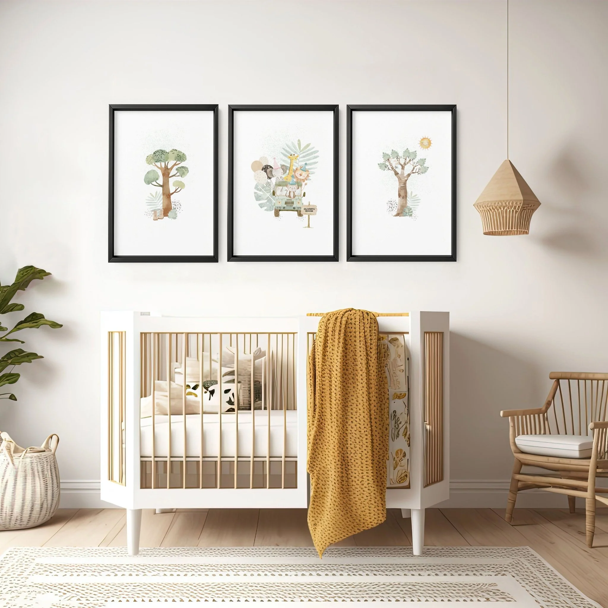 Safari Nursery Pictures | Set of 3 wall art prints - Image 7