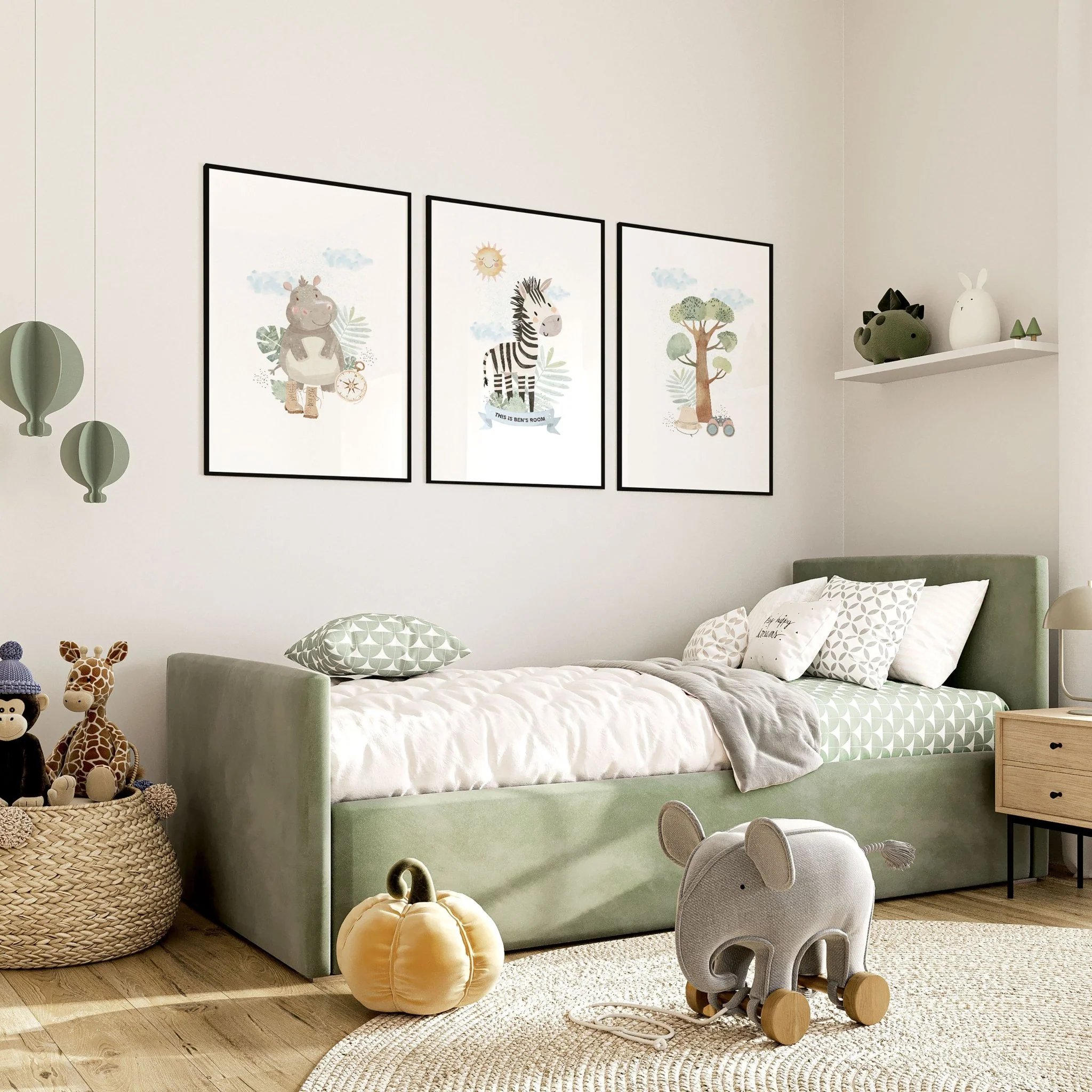 Safari Nursery Print | Set of 3 wall art prints - Image 3
