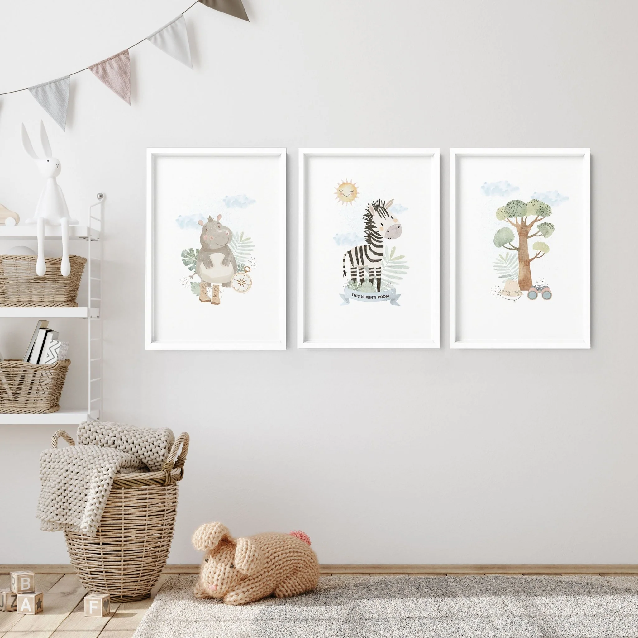 Safari Nursery Print | Set of 3 wall art prints - Image 4