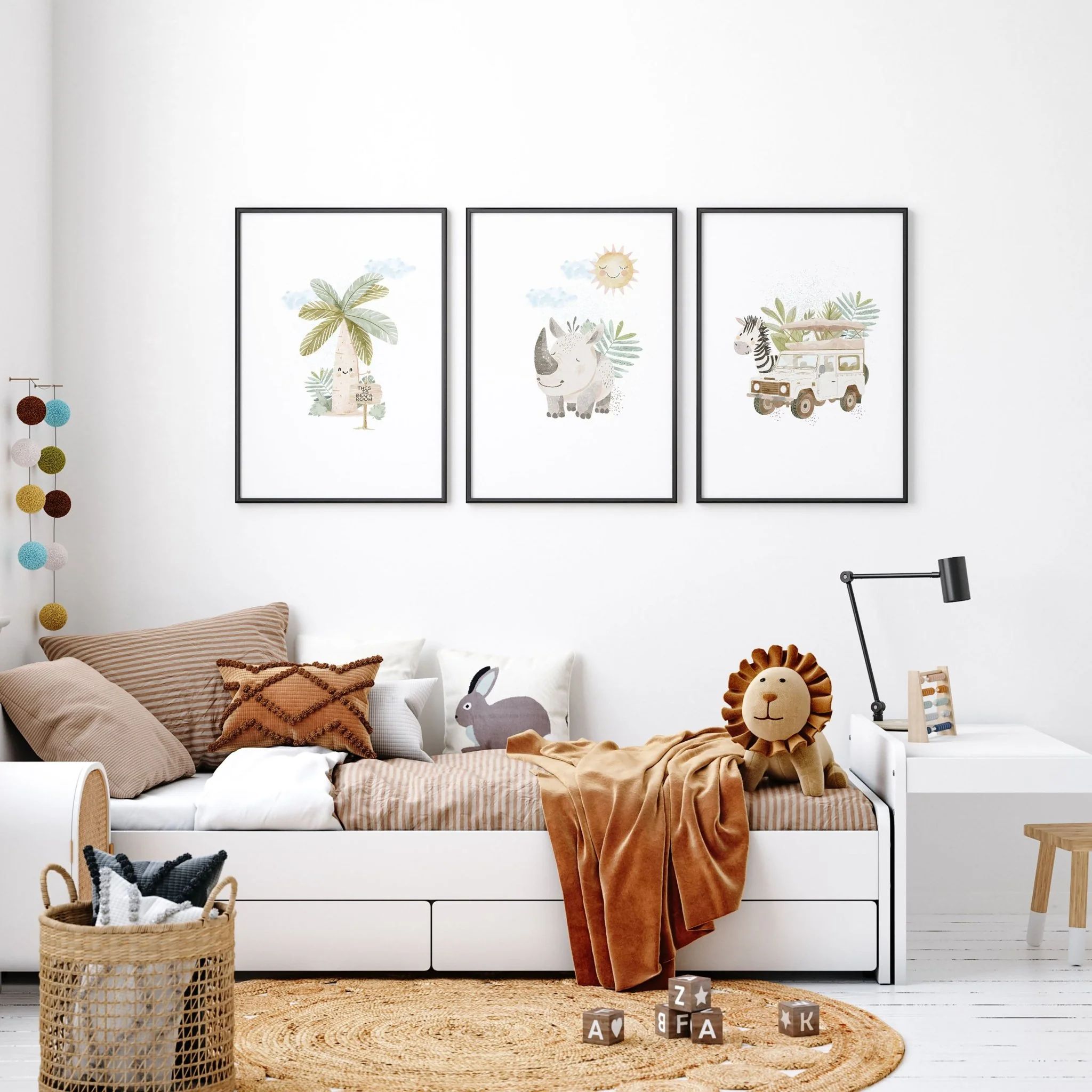 Safari Nursery Prints | Set of 3 wall art prints - Image 4