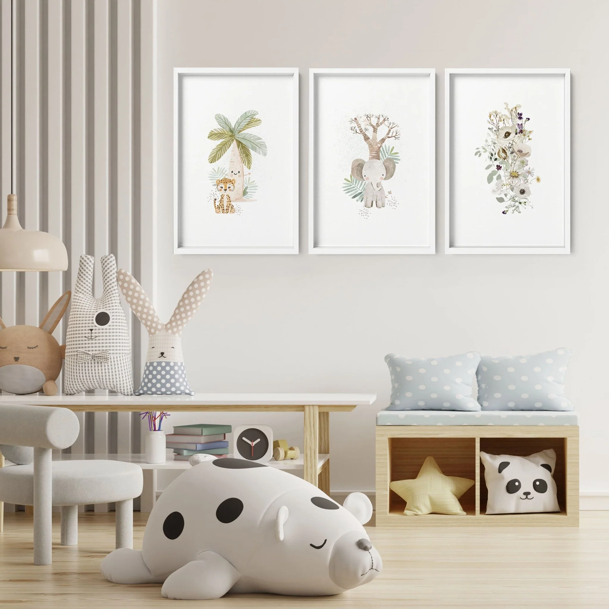 Safari Wall Art For Nursery | Set of 3 wall art prints - Image 6