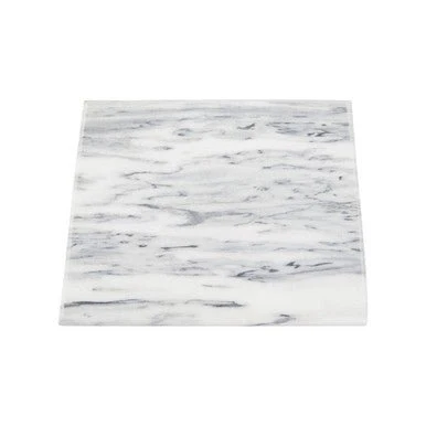 Salerno Large White Marble Rectangular Chopping and Serving Board - Image 7