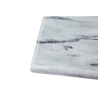 Salerno Large White Marble Rectangular Chopping and Serving Board - Image 8