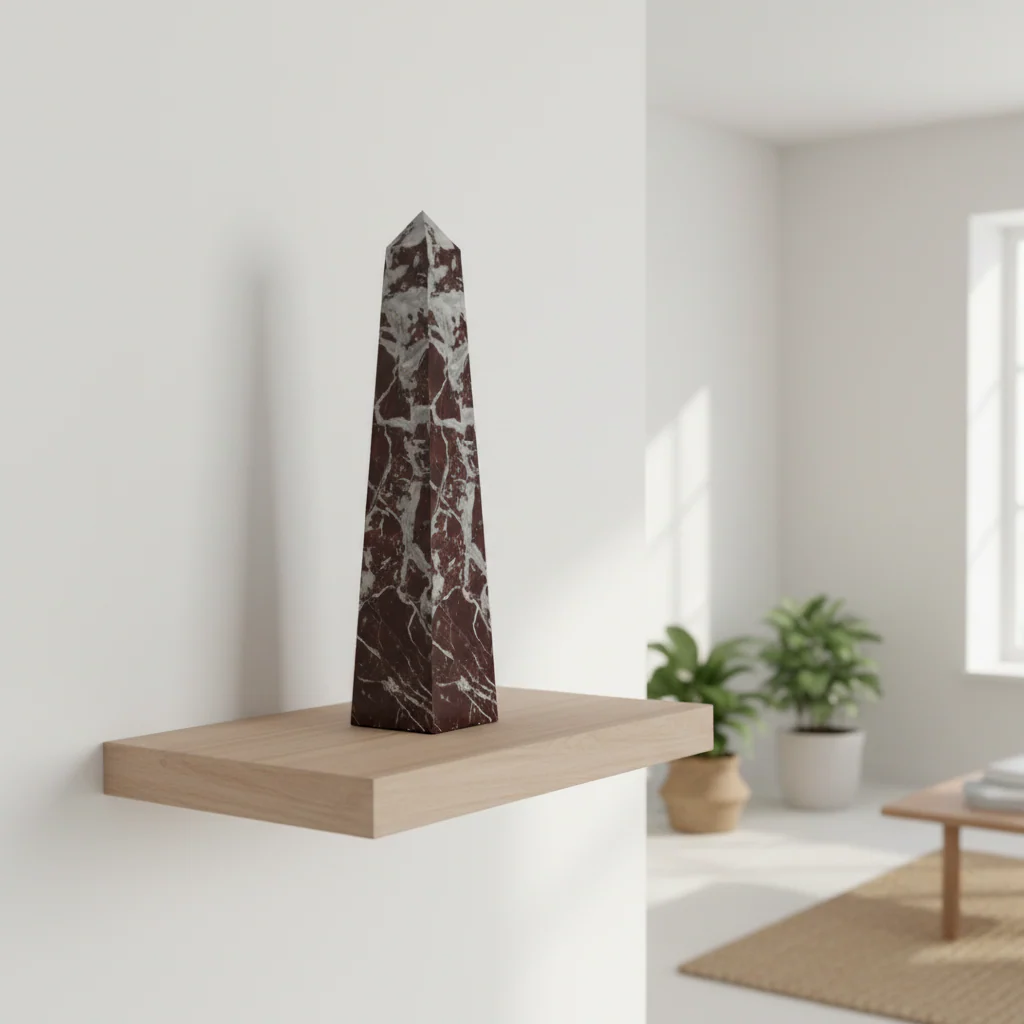 Salmo Large Red Marble Obelisk - Image 10