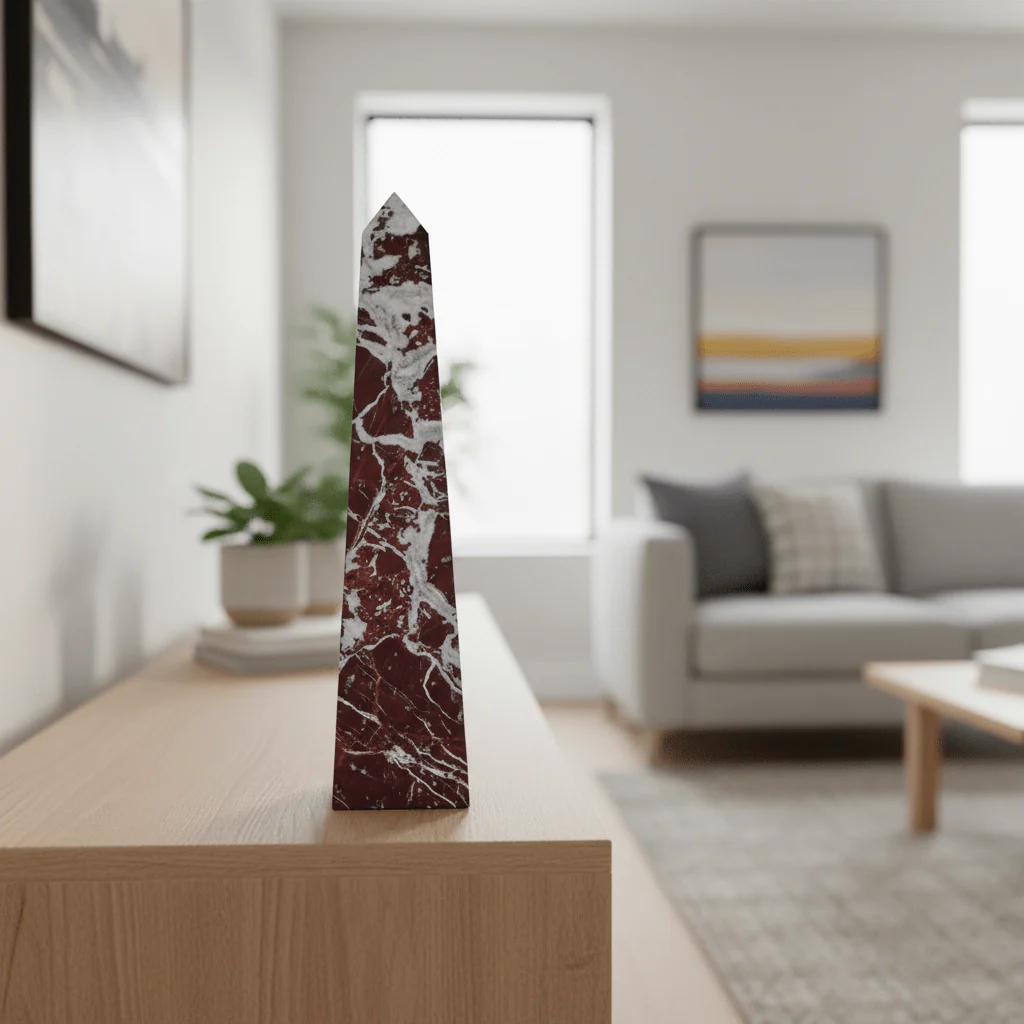 Salmo Large Red Marble Obelisk - Image 11