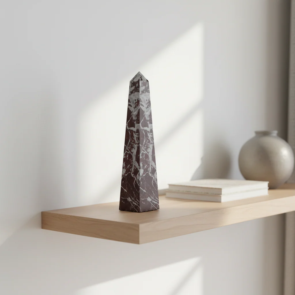 Salmo Large Red Marble Obelisk - Image 2