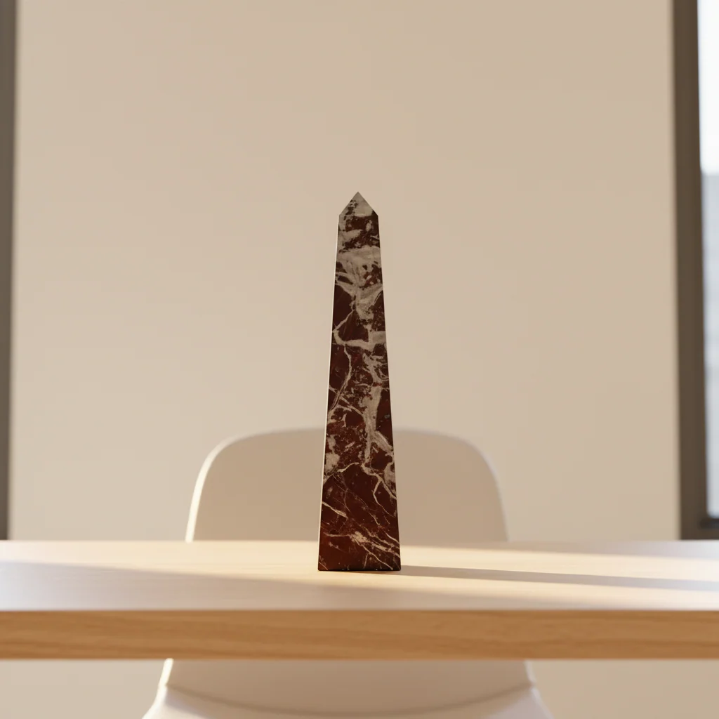 Salmo Large Red Marble Obelisk - Image 7