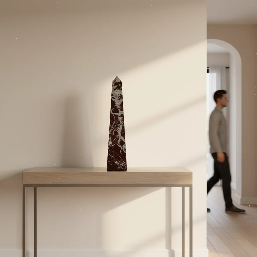 Salmo Large Red Marble Obelisk - Image 8