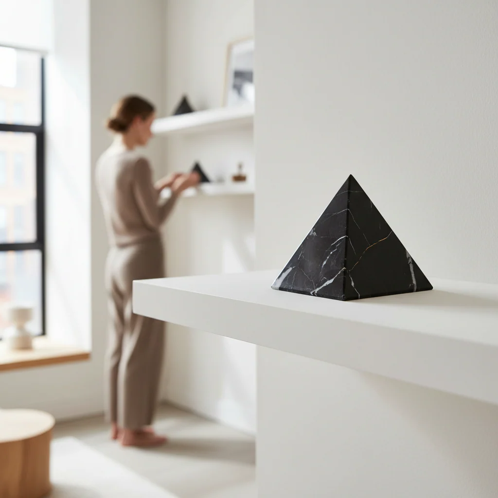 Salmo Marble Pyramid Ornament - Image 2