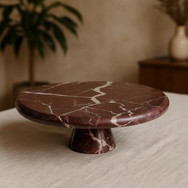 Salmo Red Marble Cake Stand - Image 10