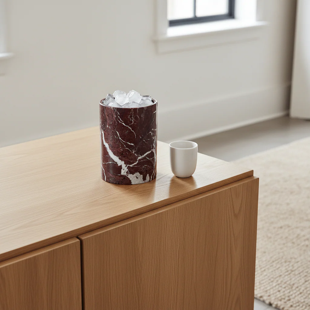 Salmo Red Marble Ice Bucket - Image 3