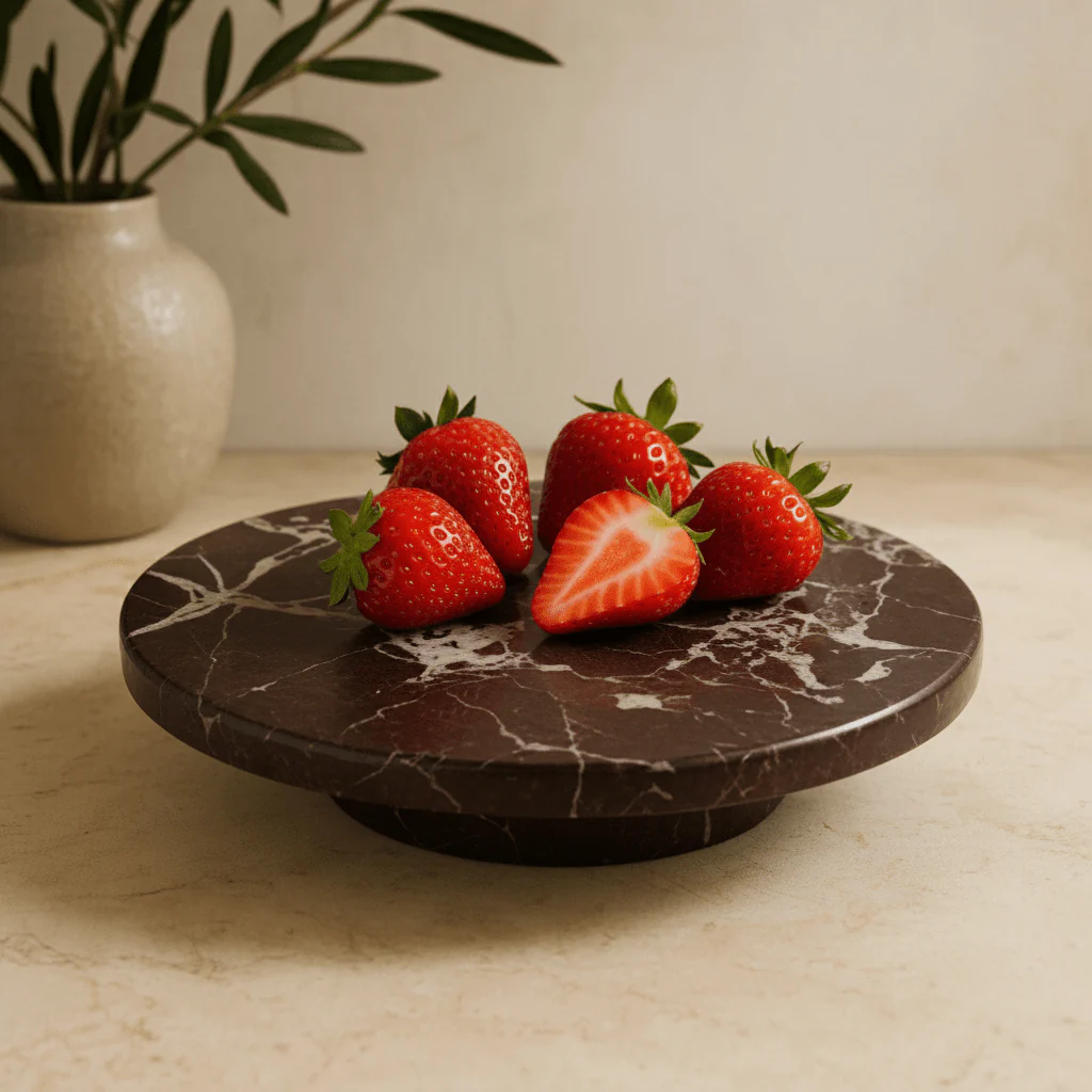 Salmo Red Marble Lazy Susan - Image 5