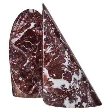 Salmo Set Of Two Red Marble Bookends - Image 13