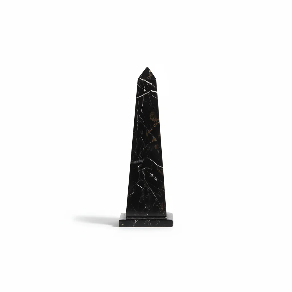 Salmo Small Black Marble Obelisk
