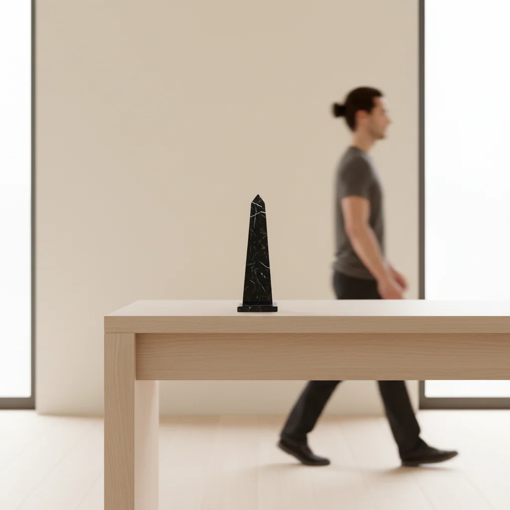 Salmo Small Black Marble Obelisk - Image 4