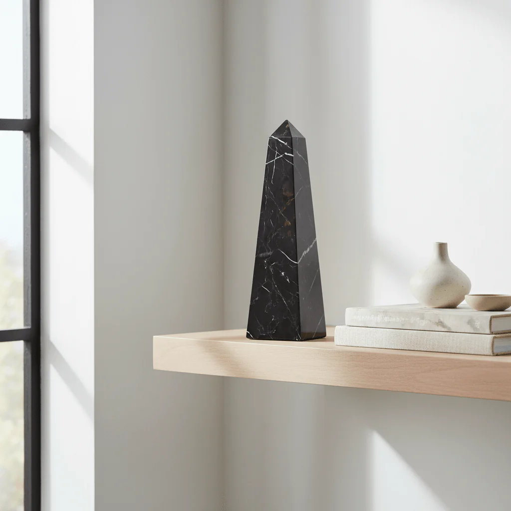 Salmo Small Black Marble Obelisk - Image 7