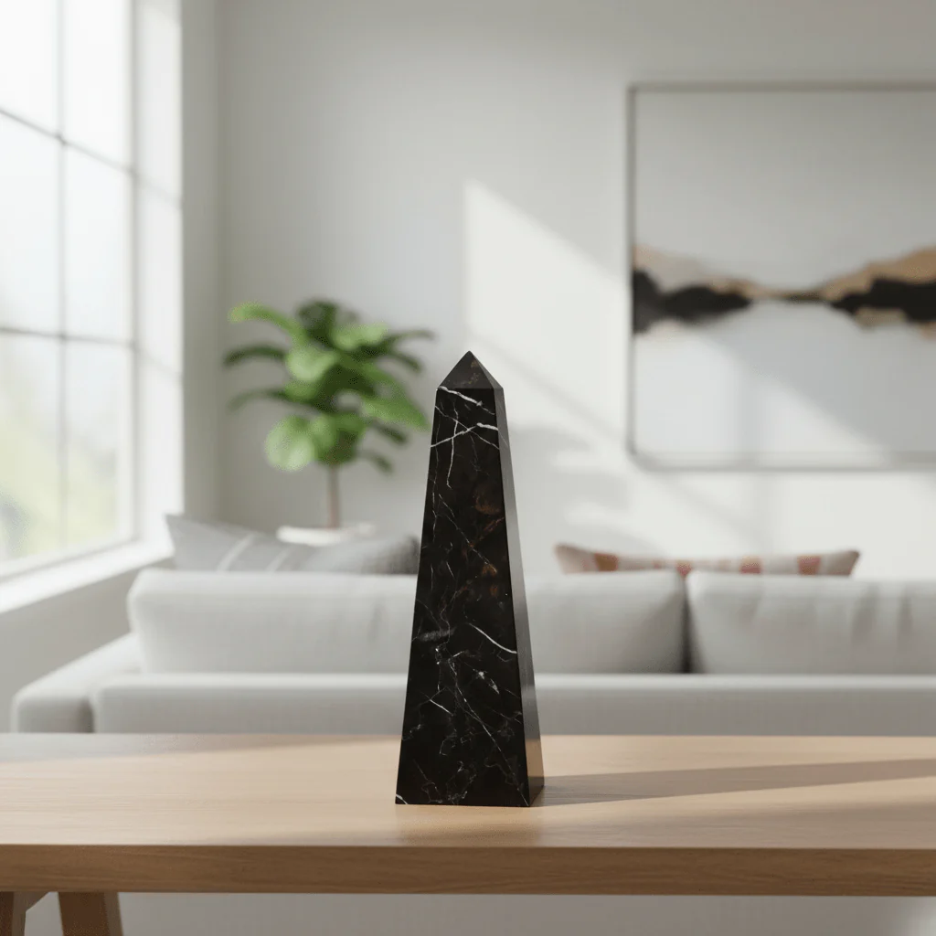 Salmo Small Black Marble Obelisk - Image 9