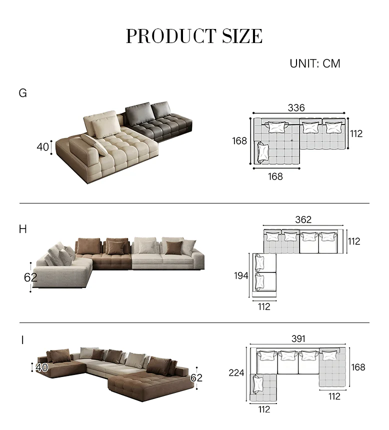 Santos L Shape Sofa, Three Seater Sofa, Nappa Real Leather - Image 15