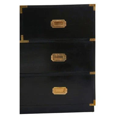 Sarter Four Drawer Black Mango Wood Chest - Image 10