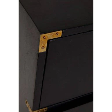 Sarter Four Drawer Black Mango Wood Chest - Image 12
