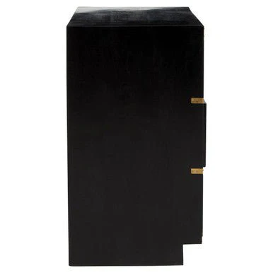 Sarter Four Drawer Black Mango Wood Chest - Image 8