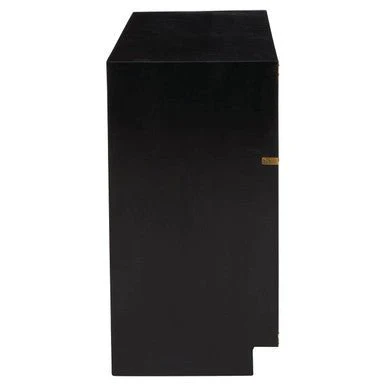 Sarter Two Drawer Black Mango Wood Console Table - Image 7