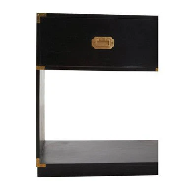 Sarter Two Drawer Black Mango Wood Console Table - Image 9