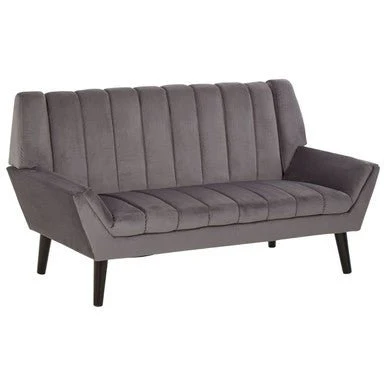 Savina 2 Seat Grey Sofa - Image 7